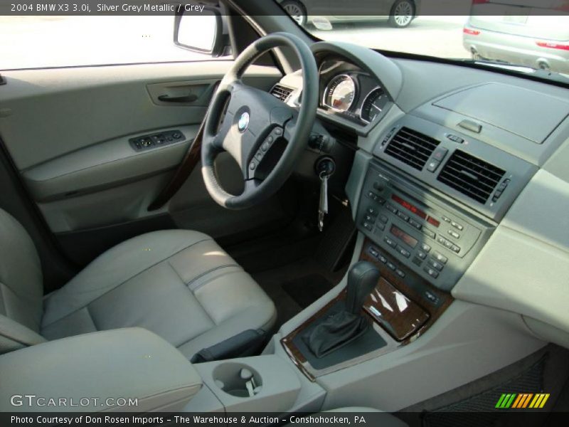 Silver Grey Metallic / Grey 2004 BMW X3 3.0i