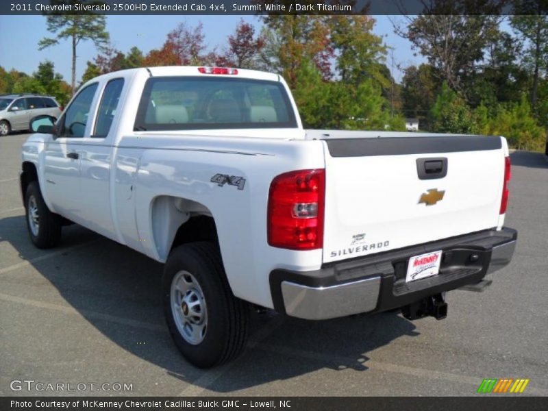 Summit White / Dark Titanium 2011 Chevrolet Silverado 2500HD Extended Cab 4x4