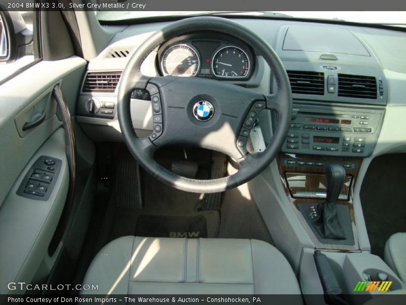 Silver Grey Metallic / Grey 2004 BMW X3 3.0i