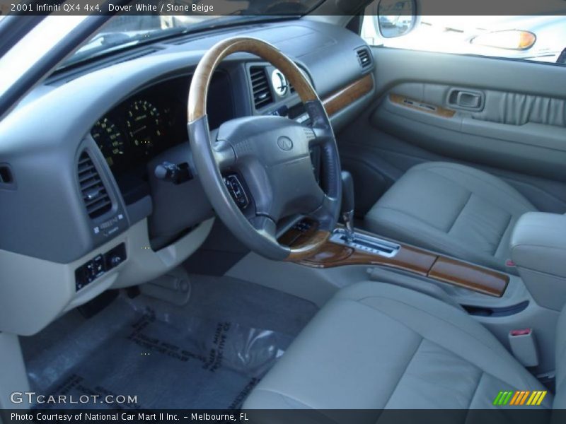 Dover White / Stone Beige 2001 Infiniti QX4 4x4
