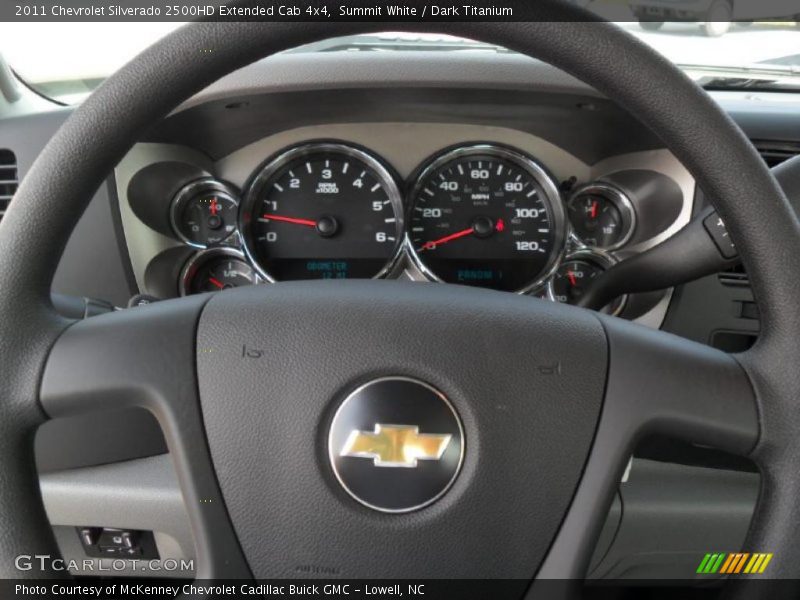 Summit White / Dark Titanium 2011 Chevrolet Silverado 2500HD Extended Cab 4x4