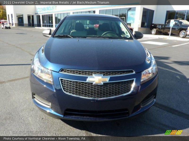Imperial Blue Metallic / Jet Black/Medium Titanium 2011 Chevrolet Cruze LS