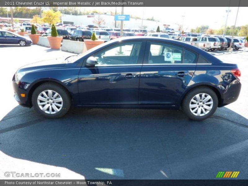 Imperial Blue Metallic / Jet Black/Medium Titanium 2011 Chevrolet Cruze LS