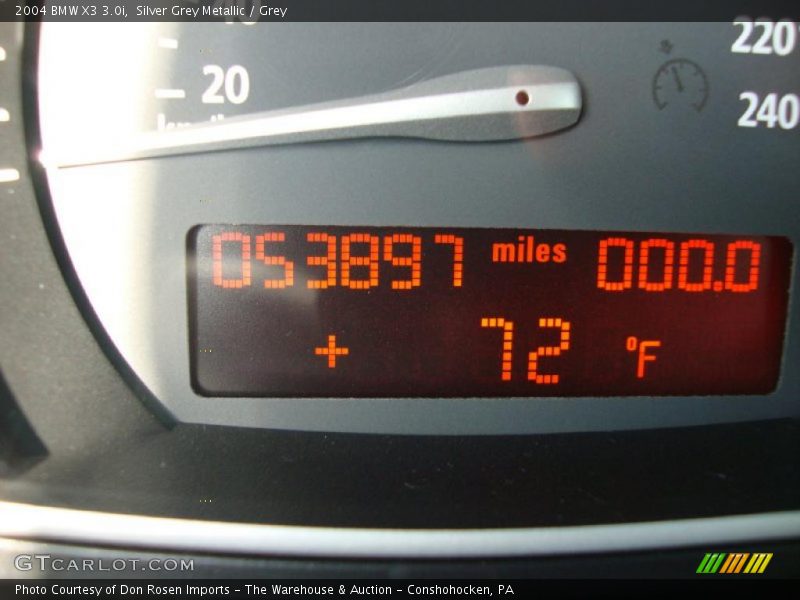 Silver Grey Metallic / Grey 2004 BMW X3 3.0i