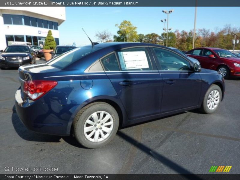 Imperial Blue Metallic / Jet Black/Medium Titanium 2011 Chevrolet Cruze LS