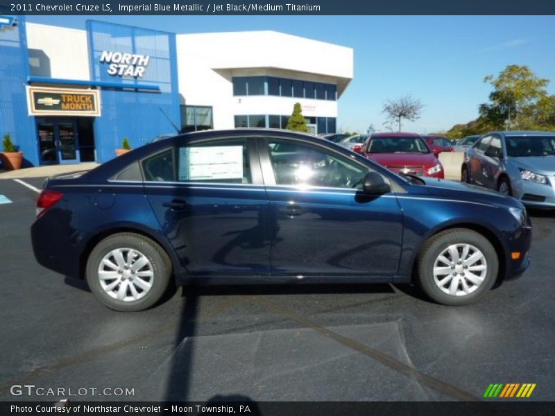 Imperial Blue Metallic / Jet Black/Medium Titanium 2011 Chevrolet Cruze LS
