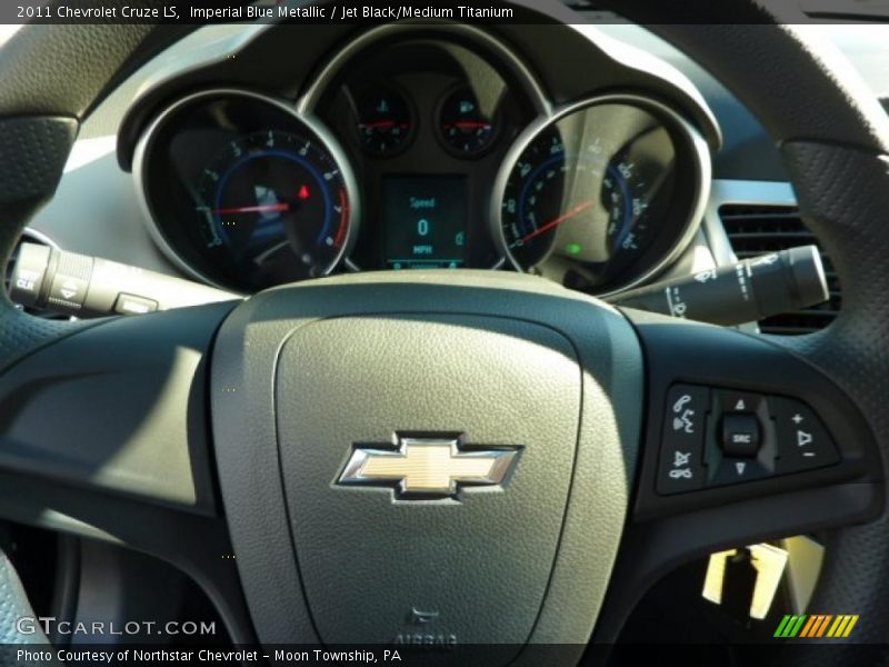 Imperial Blue Metallic / Jet Black/Medium Titanium 2011 Chevrolet Cruze LS