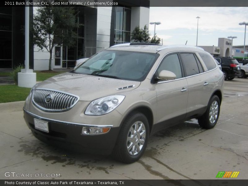 Gold Mist Metallic / Cashmere/Cocoa 2011 Buick Enclave CXL