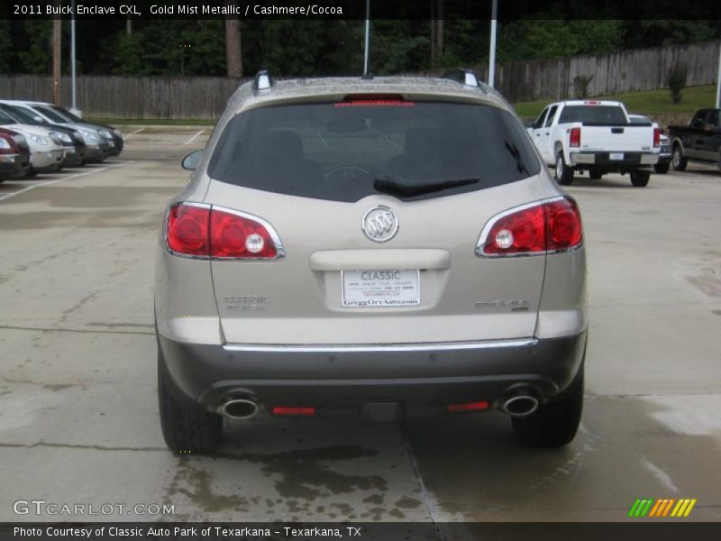 Gold Mist Metallic / Cashmere/Cocoa 2011 Buick Enclave CXL
