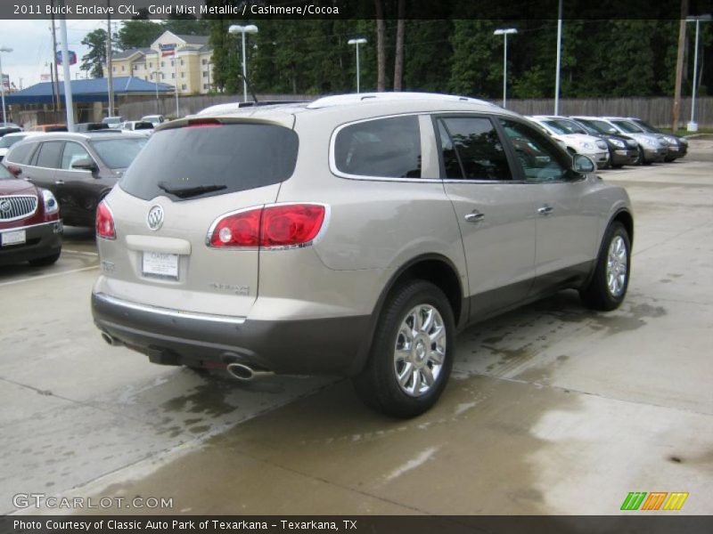 Gold Mist Metallic / Cashmere/Cocoa 2011 Buick Enclave CXL