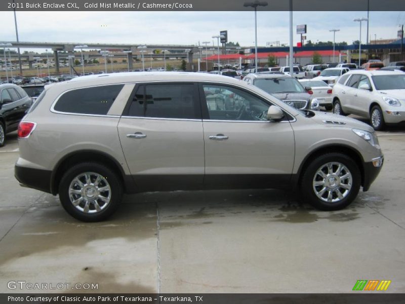 Gold Mist Metallic / Cashmere/Cocoa 2011 Buick Enclave CXL