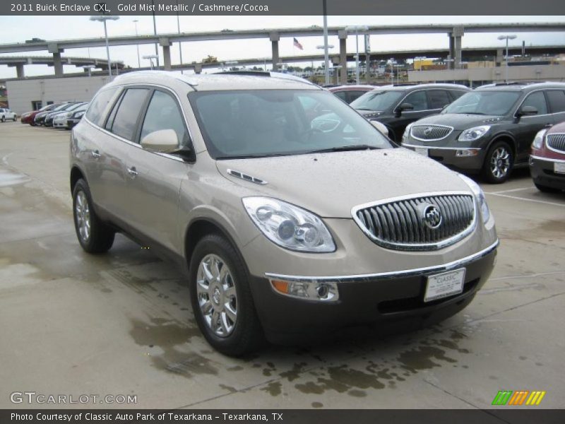 Gold Mist Metallic / Cashmere/Cocoa 2011 Buick Enclave CXL