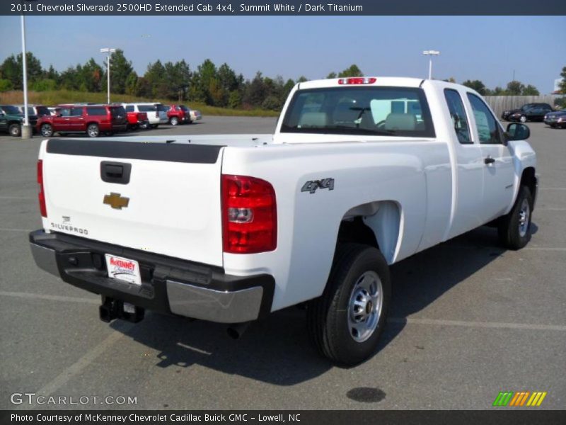 Summit White / Dark Titanium 2011 Chevrolet Silverado 2500HD Extended Cab 4x4