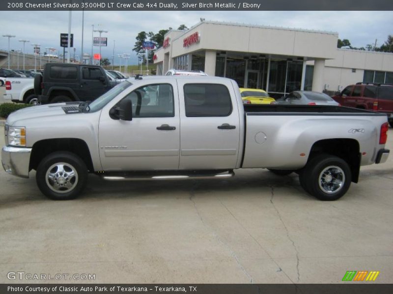 Silver Birch Metallic / Ebony 2008 Chevrolet Silverado 3500HD LT Crew Cab 4x4 Dually