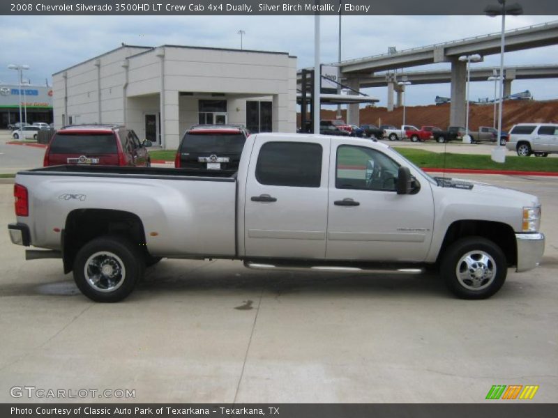 Silver Birch Metallic / Ebony 2008 Chevrolet Silverado 3500HD LT Crew Cab 4x4 Dually