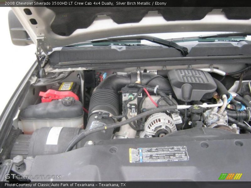 Silver Birch Metallic / Ebony 2008 Chevrolet Silverado 3500HD LT Crew Cab 4x4 Dually
