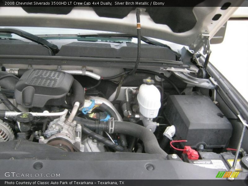 Silver Birch Metallic / Ebony 2008 Chevrolet Silverado 3500HD LT Crew Cab 4x4 Dually