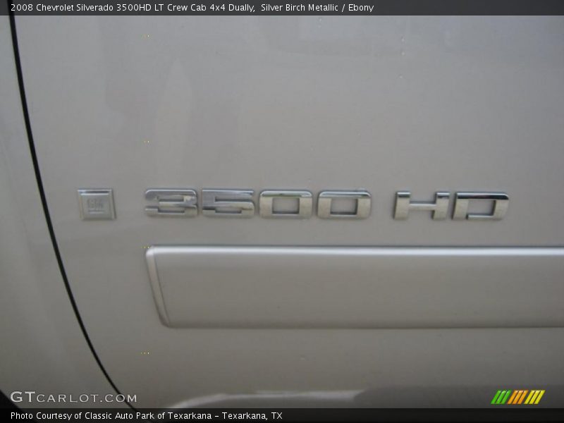 Silver Birch Metallic / Ebony 2008 Chevrolet Silverado 3500HD LT Crew Cab 4x4 Dually