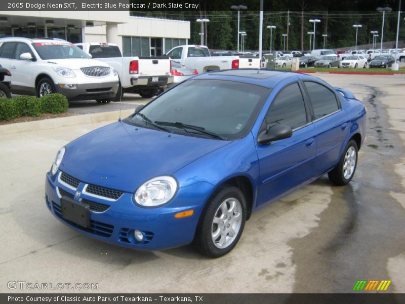 Electric Blue Pearlcoat / Dark Slate Gray 2005 Dodge Neon SXT