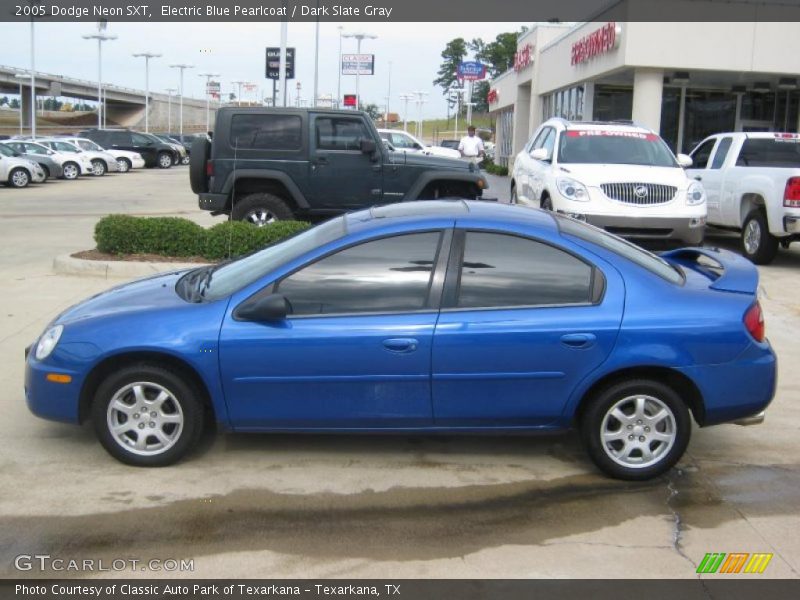 Electric Blue Pearlcoat / Dark Slate Gray 2005 Dodge Neon SXT