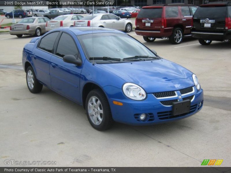 Electric Blue Pearlcoat / Dark Slate Gray 2005 Dodge Neon SXT