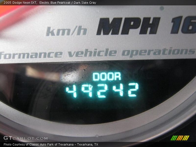 Electric Blue Pearlcoat / Dark Slate Gray 2005 Dodge Neon SXT