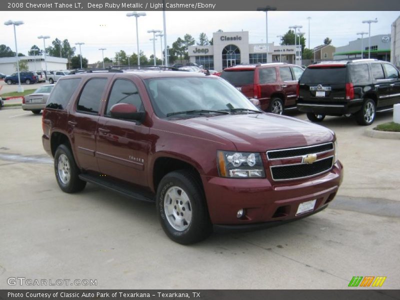 Deep Ruby Metallic / Light Cashmere/Ebony 2008 Chevrolet Tahoe LT