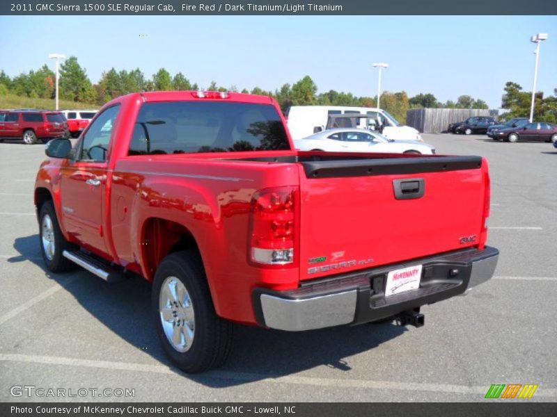 Fire Red / Dark Titanium/Light Titanium 2011 GMC Sierra 1500 SLE Regular Cab