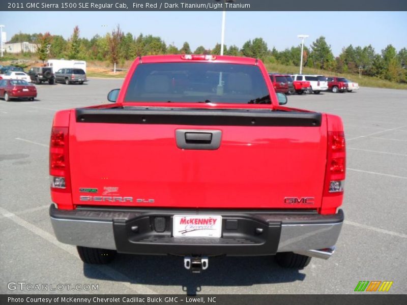 Fire Red / Dark Titanium/Light Titanium 2011 GMC Sierra 1500 SLE Regular Cab