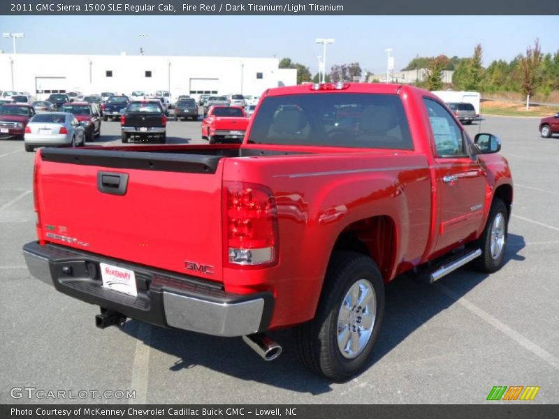Fire Red / Dark Titanium/Light Titanium 2011 GMC Sierra 1500 SLE Regular Cab