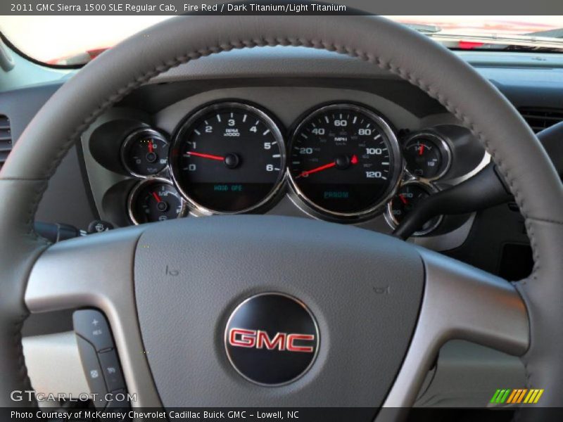 Fire Red / Dark Titanium/Light Titanium 2011 GMC Sierra 1500 SLE Regular Cab