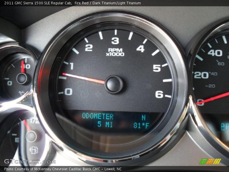 Fire Red / Dark Titanium/Light Titanium 2011 GMC Sierra 1500 SLE Regular Cab