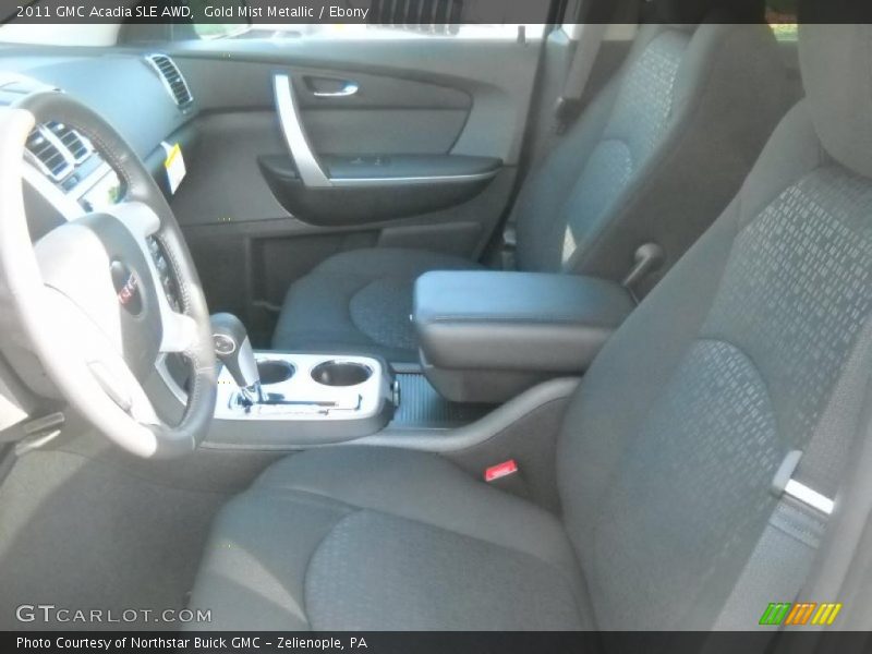 Gold Mist Metallic / Ebony 2011 GMC Acadia SLE AWD