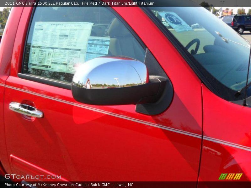 Fire Red / Dark Titanium/Light Titanium 2011 GMC Sierra 1500 SLE Regular Cab