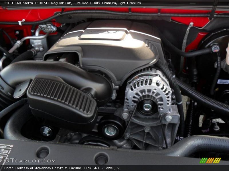 Fire Red / Dark Titanium/Light Titanium 2011 GMC Sierra 1500 SLE Regular Cab