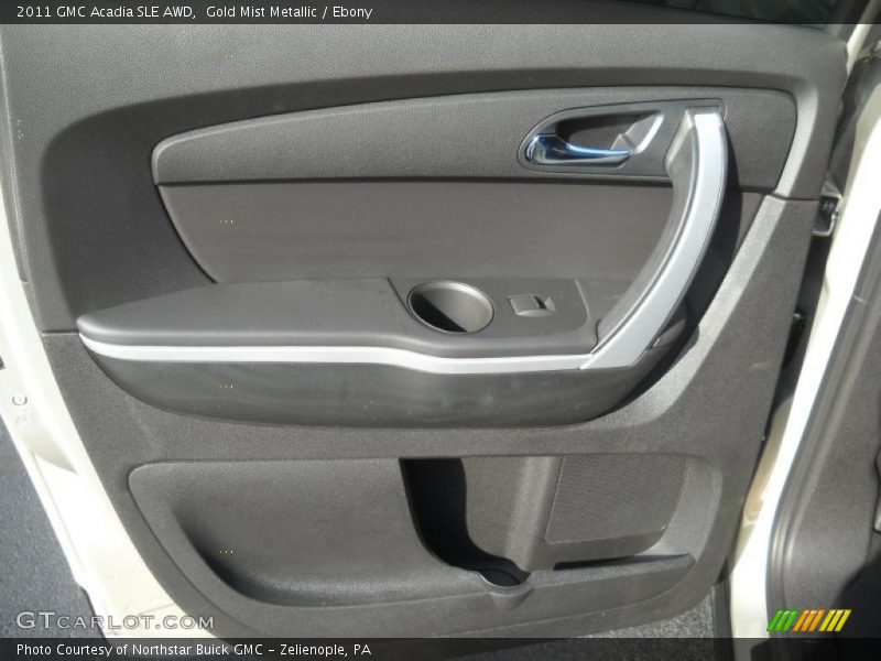 Gold Mist Metallic / Ebony 2011 GMC Acadia SLE AWD