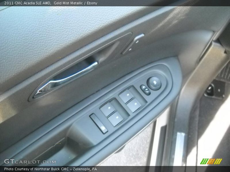 Gold Mist Metallic / Ebony 2011 GMC Acadia SLE AWD