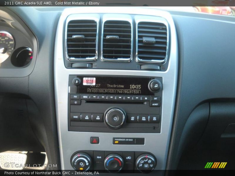 Controls of 2011 Acadia SLE AWD