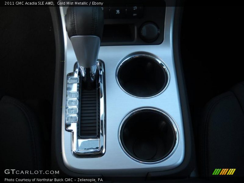 Gold Mist Metallic / Ebony 2011 GMC Acadia SLE AWD