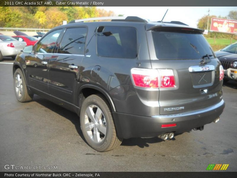 Cyber Gray Metallic / Ebony 2011 GMC Acadia SLT AWD