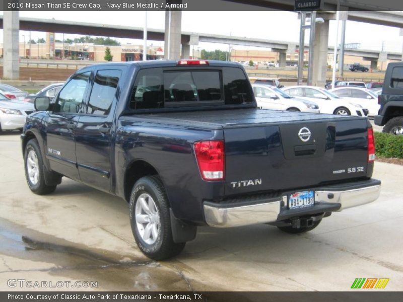 Navy Blue Metallic / Almond 2010 Nissan Titan SE Crew Cab