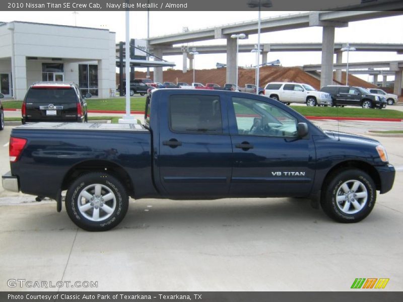 Navy Blue Metallic / Almond 2010 Nissan Titan SE Crew Cab