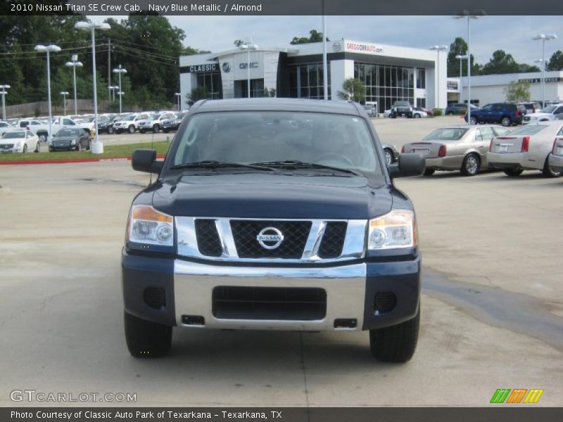 Navy Blue Metallic / Almond 2010 Nissan Titan SE Crew Cab