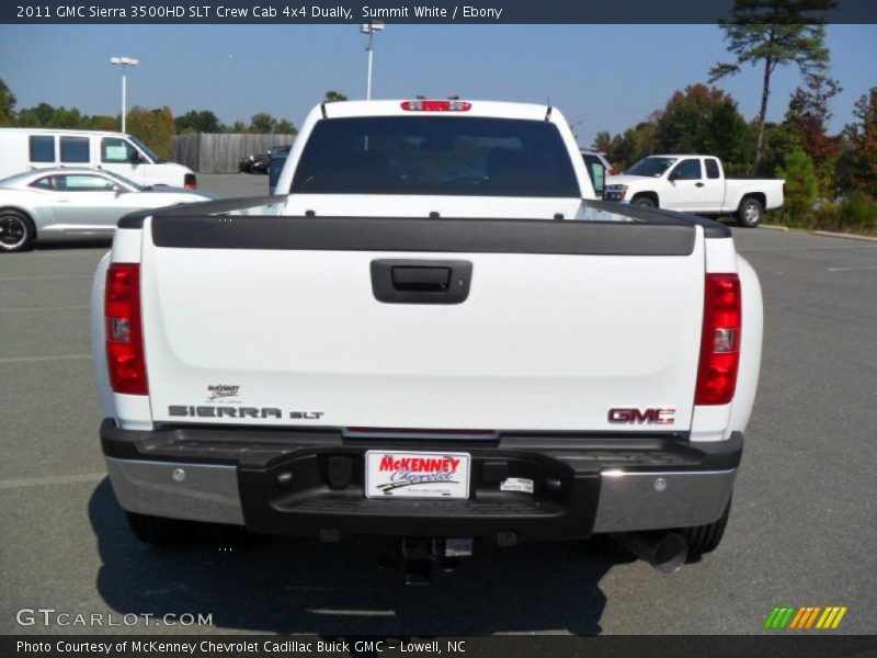 Summit White / Ebony 2011 GMC Sierra 3500HD SLT Crew Cab 4x4 Dually