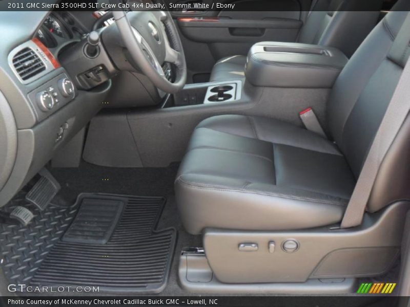 Summit White / Ebony 2011 GMC Sierra 3500HD SLT Crew Cab 4x4 Dually