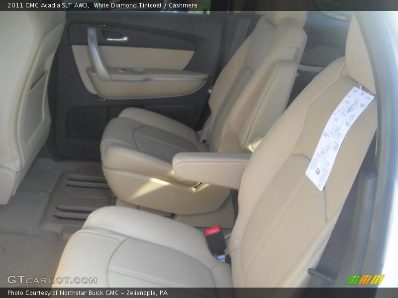 White Diamond Tintcoat / Cashmere 2011 GMC Acadia SLT AWD