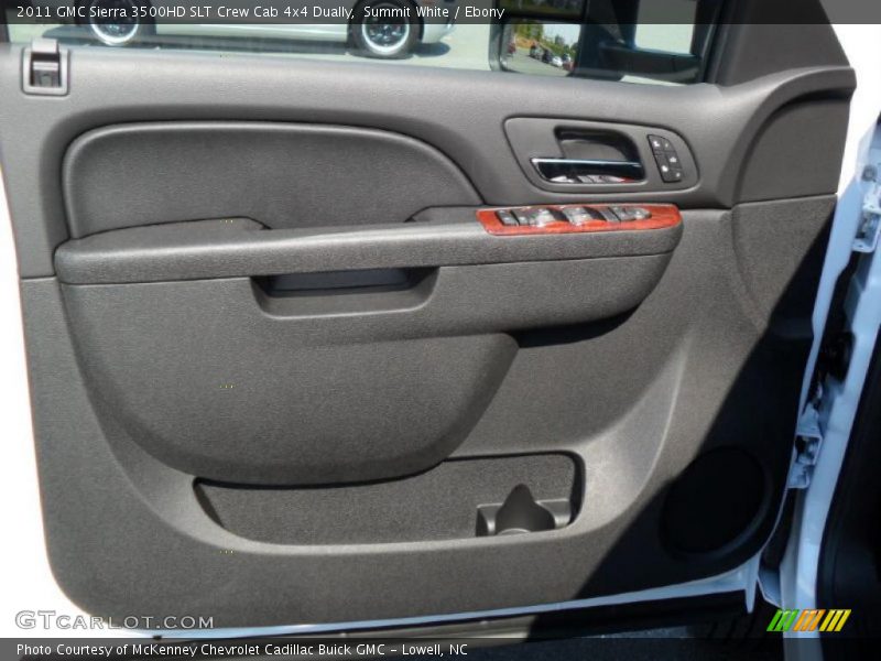 Summit White / Ebony 2011 GMC Sierra 3500HD SLT Crew Cab 4x4 Dually