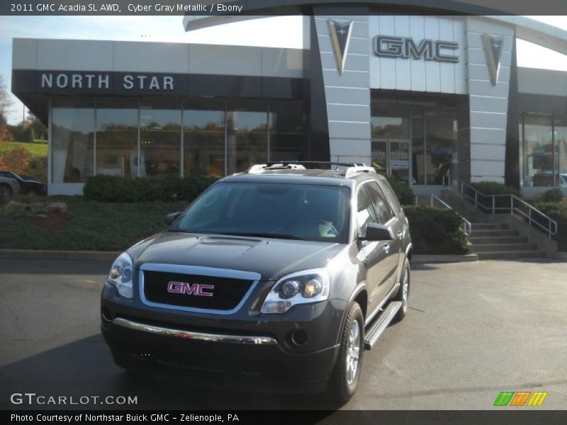 Cyber Gray Metallic / Ebony 2011 GMC Acadia SL AWD