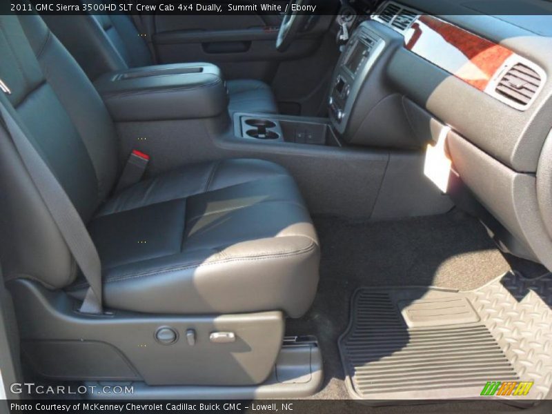  2011 Sierra 3500HD SLT Crew Cab 4x4 Dually Ebony Interior