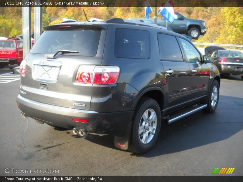 Cyber Gray Metallic / Ebony 2011 GMC Acadia SL AWD